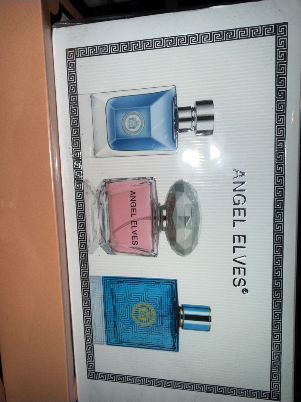 Men Fragrance Gift Set - Blue & Pink Bottles